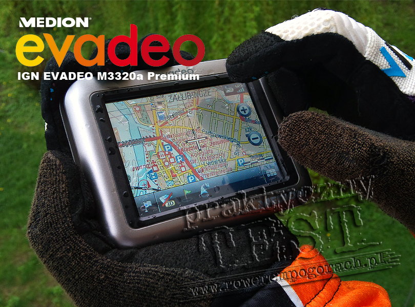 nawigacja GPS na rower - test nawigacji IGN Evadeo