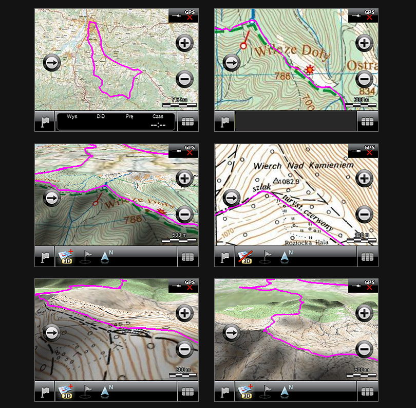 nawigacja GPS na rower - IGN Evadeo - mapy i moliwoci oprogramowania TwoNav