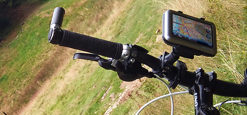 nawigacja GPS na rower - IGN Evadeo - uchwyt rowerowy