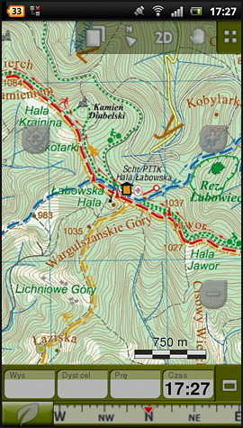 TwoNav, mapa turystyczna, Compass, Beskid Sdecki, Pogrze Ronowskie - www.rowerempogorach.pl